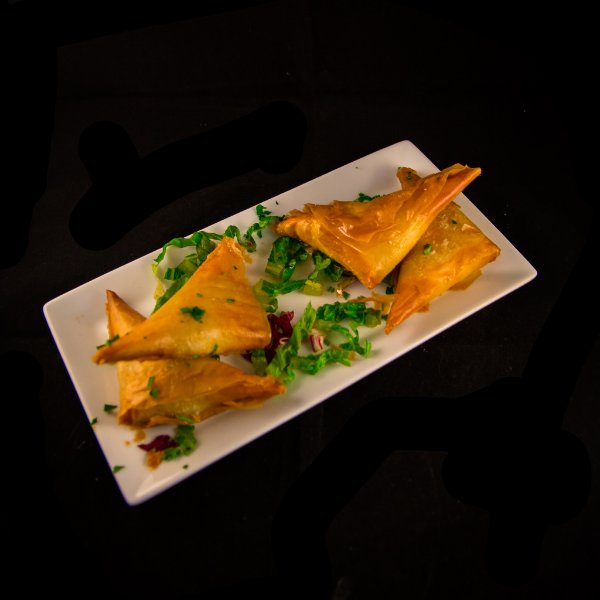 Handmade cheese pies Four handmade cheese pies